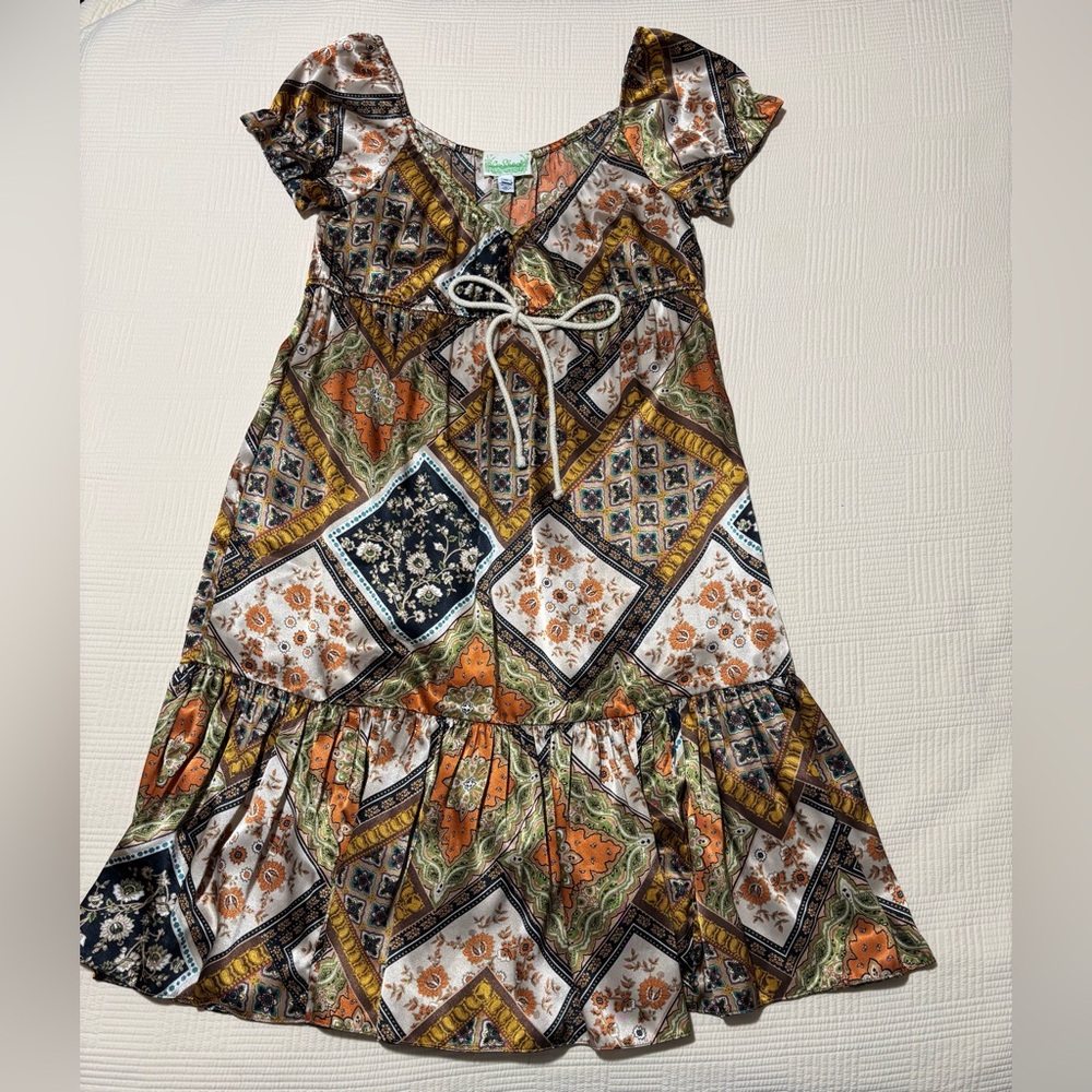 Anthropology Le Shack Boho Dress Size 10 - Picture 3 of 7